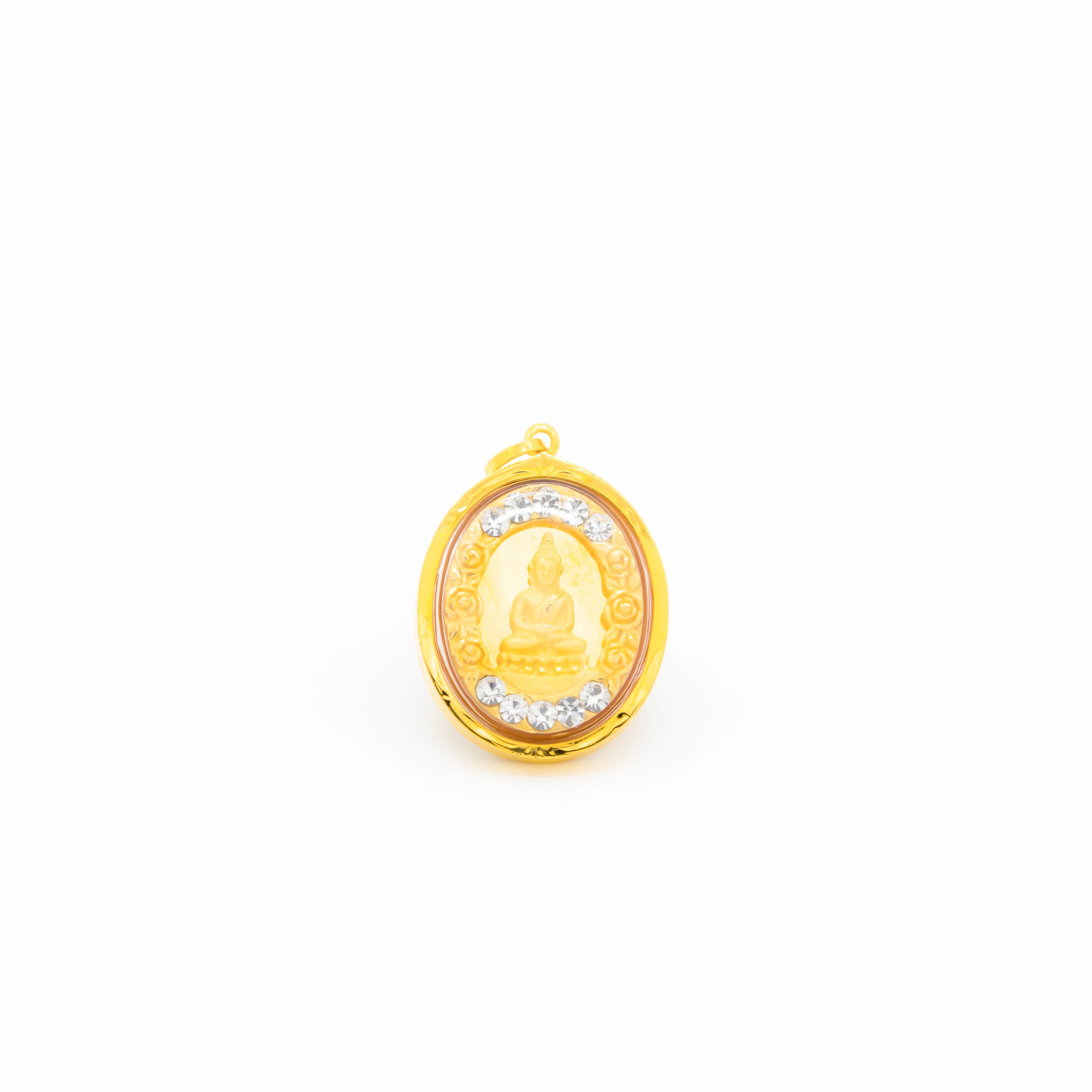 QHK02490 พระเลี่ยมทอง | ประจำวันเกิดวันจันทร์ - Image 1