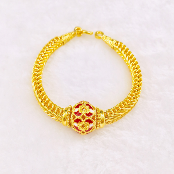 สร้อยข้อมือทอง | 1บาท | เบนซ์ลงยา