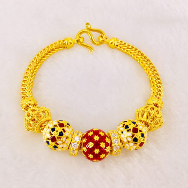 สร้อยข้อมือทอง | 2บาท | เบนซ์ลงยา