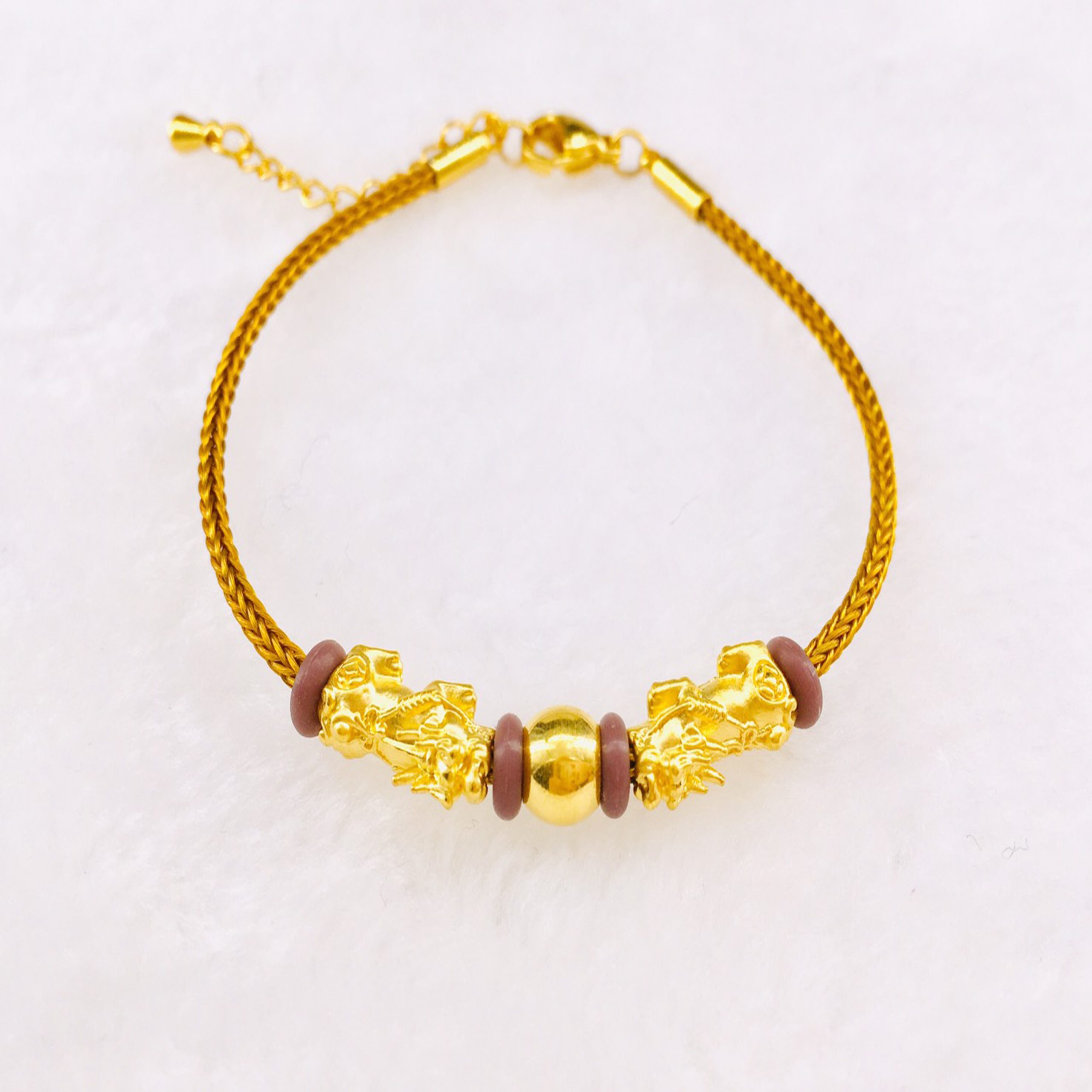PY-B-08-1899 ปี่เซียะ | 0.8 กรัม | สลิงสีทอง - Image 1