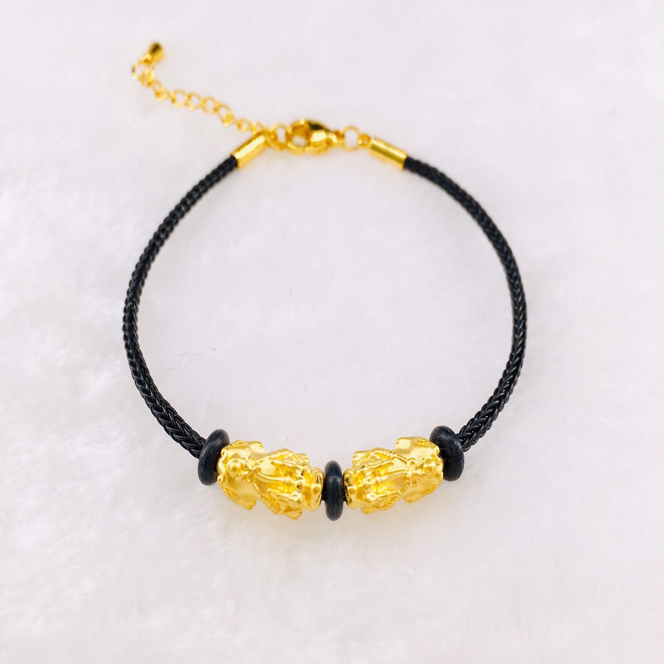 PY-BL-06-1599 ปี่เซียะ | 0.6กรัม | สลิงสีดำ - Image 1