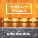แหวนทอง | 1/2สลึง | หัวโปร่งมังกร