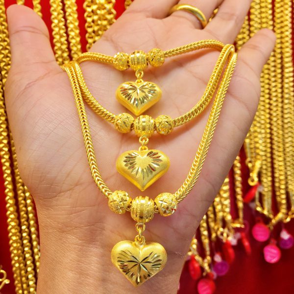 สร้อยคอทอง | 1บาท | เบนซ์จี้หัวใจ