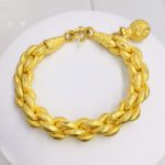 สร้อยข้อมือทอง | 2บาท | ลูกเดือยตัดลาย