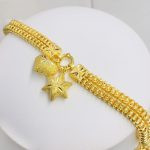 สร้อยข้อมือทอง | 2บาท | เม็ดข้าวโพด2สายระย้า