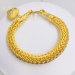 สร้อยข้อมือทอง | 2บาท | แปดเสาโปร่งล้วน
